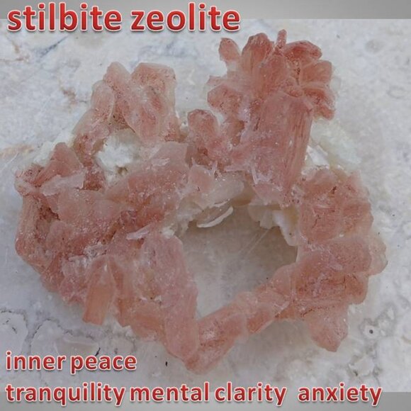 Accessories - Stilbite Zeolite crystal mineral specimen 03